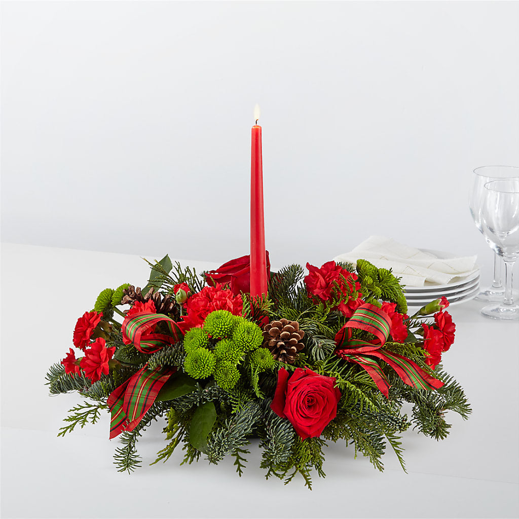 By the Candlelight Centerpiece – Flora Ventures Llc, Newmarket NH