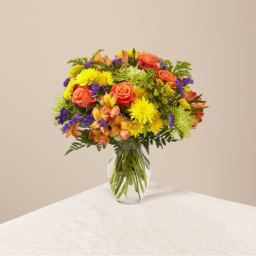 Marmalade Skies Bouquet – Flora Ventures Llc, Newmarket NH