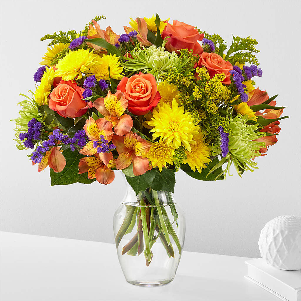 Marmalade Skies Bouquet – Flora Ventures Llc, Newmarket NH