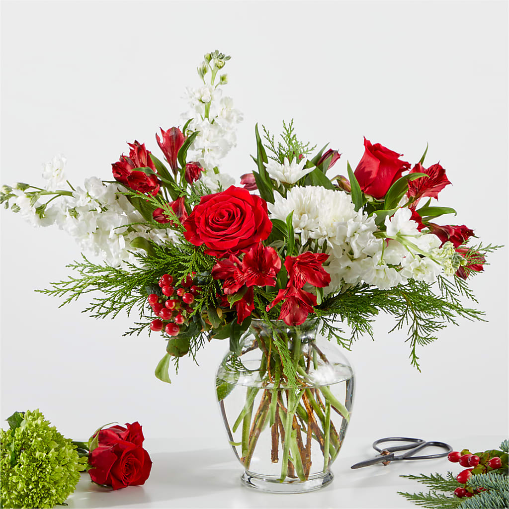 Merry Moment Bouquet – A Florist Original – Flora Ventures Llc, Newmarket NH