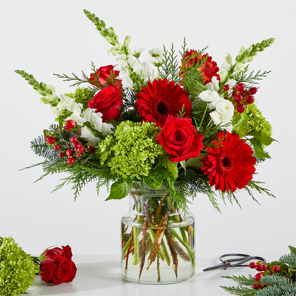 Merry Moment Bouquet – A Florist Original – Flora Ventures Llc, Newmarket NH