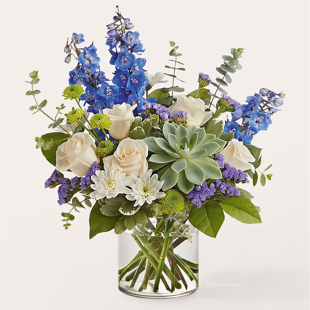 Cerulean Waves Bouquet – Flora Ventures Llc, Newmarket NH