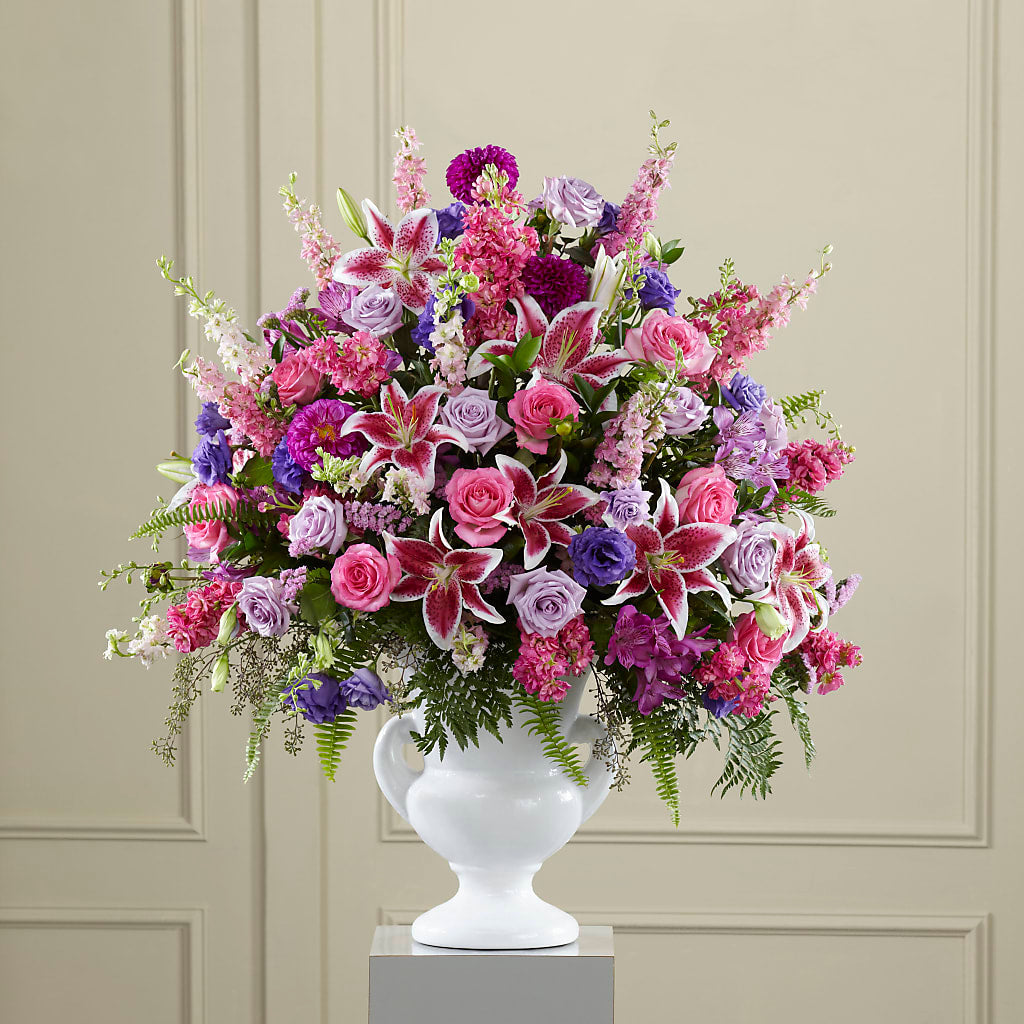 Peaceful Tribute Arrangement – Flora Ventures Llc, Newmarket NH
