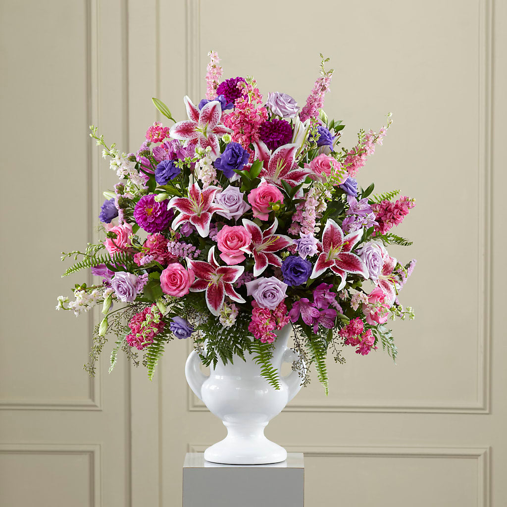 Peaceful Tribute Arrangement – Flora Ventures Llc, Newmarket NH