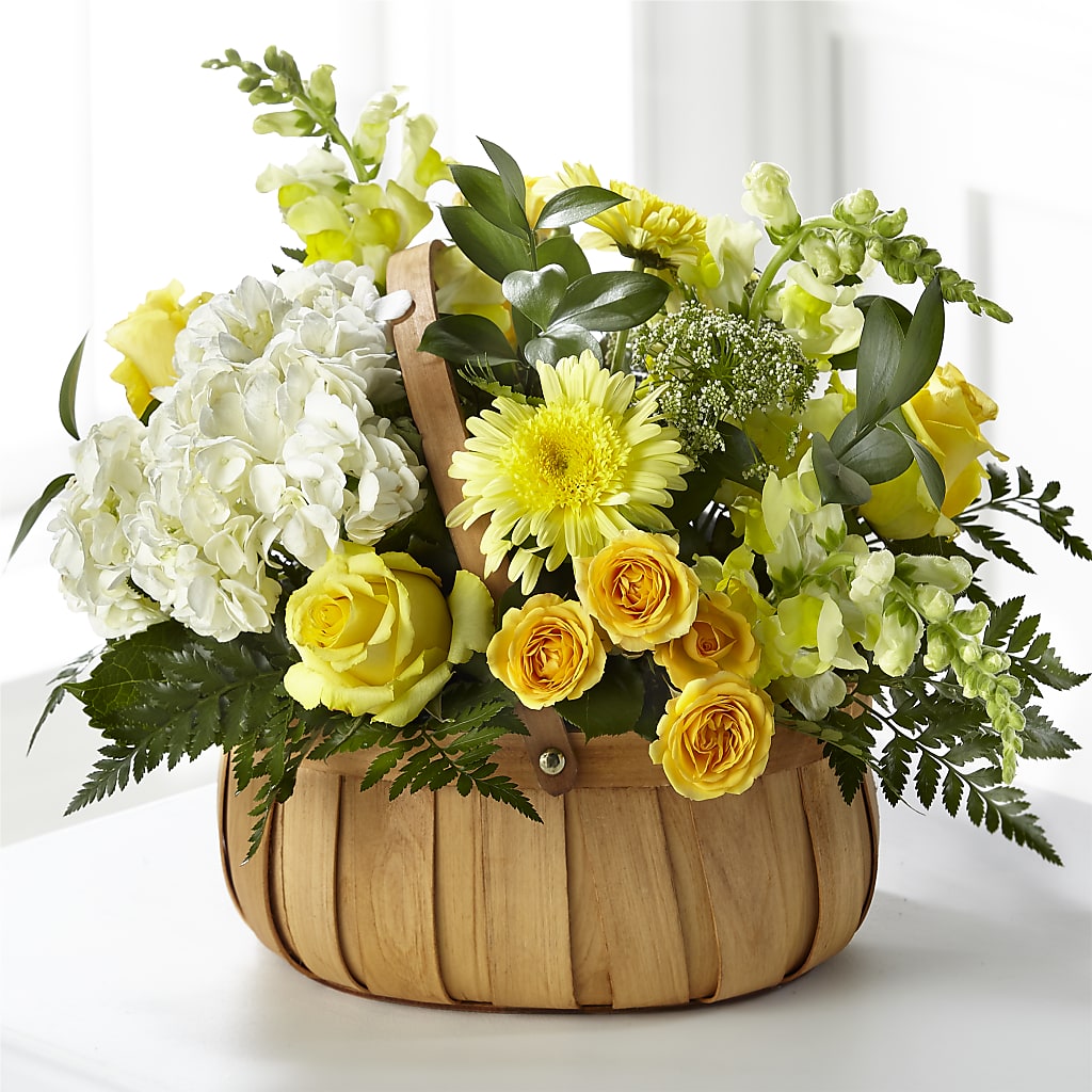 Rustic Remembrance Basket – Flora Ventures Llc, Newmarket NH