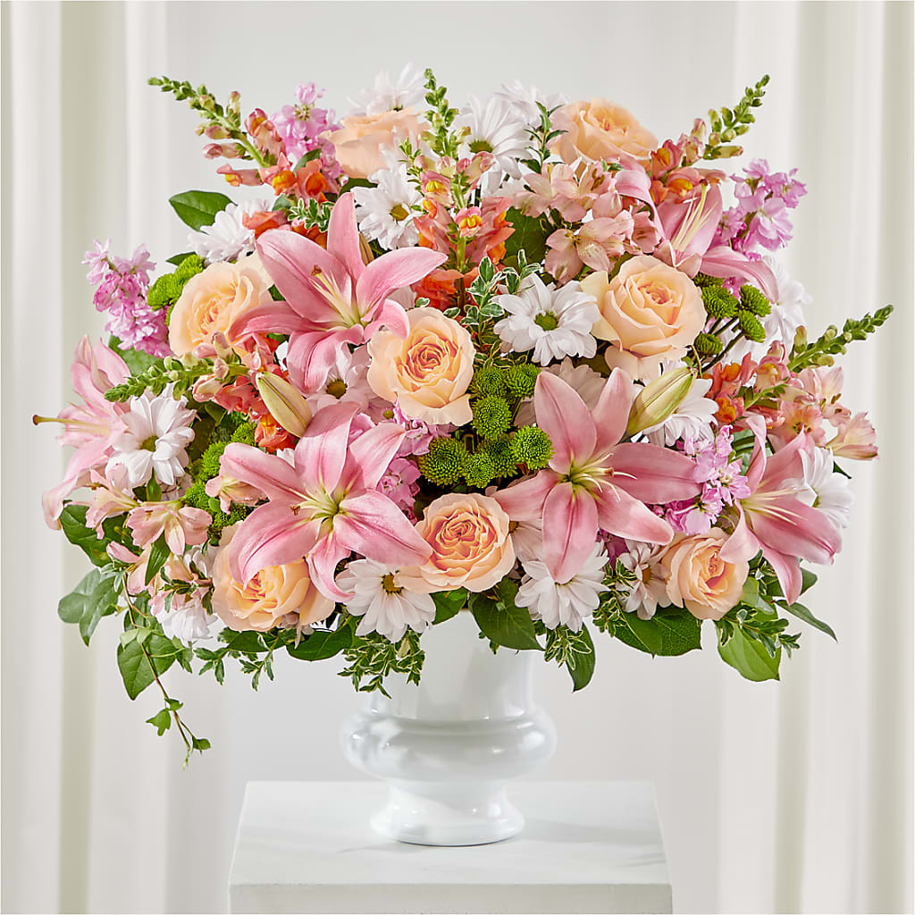 Heartfelt Gesture Urn Arrangement – Flora Ventures Llc, Newmarket NH
