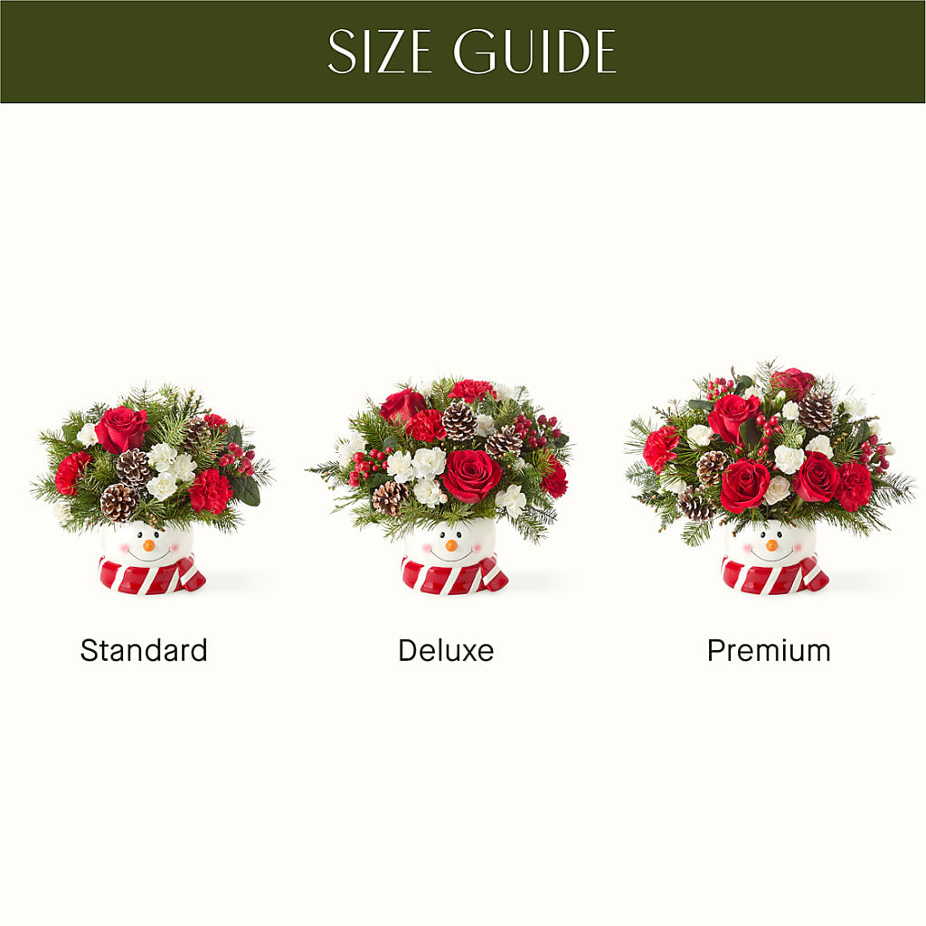 Jolly Snowman Bouquet –  Flora Ventures Llc, Newmarket NH
