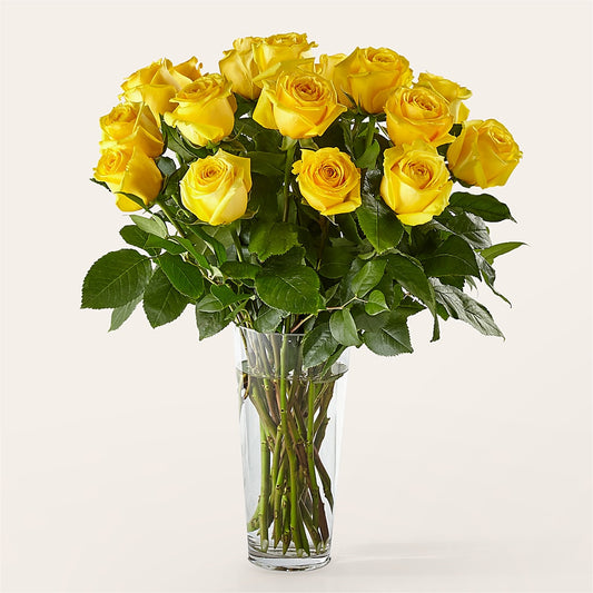 Long Stem Yellow Rose Bouquet –  Flora Ventures Llc, Newmarket NH