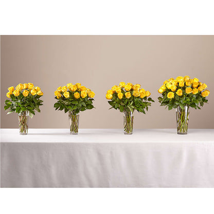 Long Stem Yellow Rose Bouquet –  Flora Ventures Llc, Newmarket NH