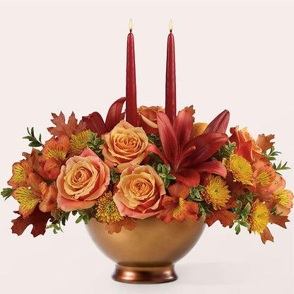Harvest Table Centerpiece –  Flora Ventures Llc, Newmarket NH