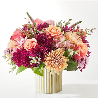Berry Cobbler Bouquet with Ivory Vase –  Flora Ventures Llc, Newmarket NH