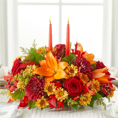 Autumn's Embrace Centerpiece –  Flora Ventures Llc, Newmarket NH