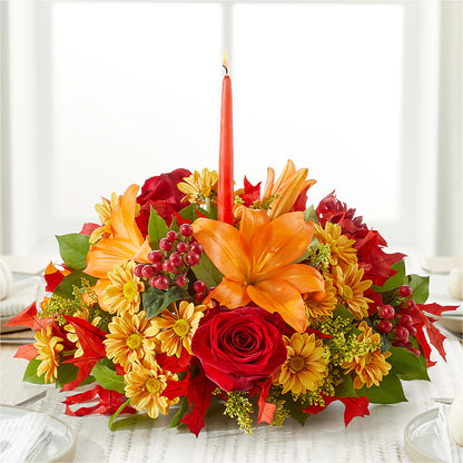 Autumn's Embrace Centerpiece –  Flora Ventures Llc, Newmarket NH