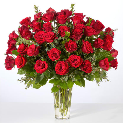 Forever Yours Fifty Stem Red Rose Bouquet –  Flora Ventures Llc, Newmarket NH